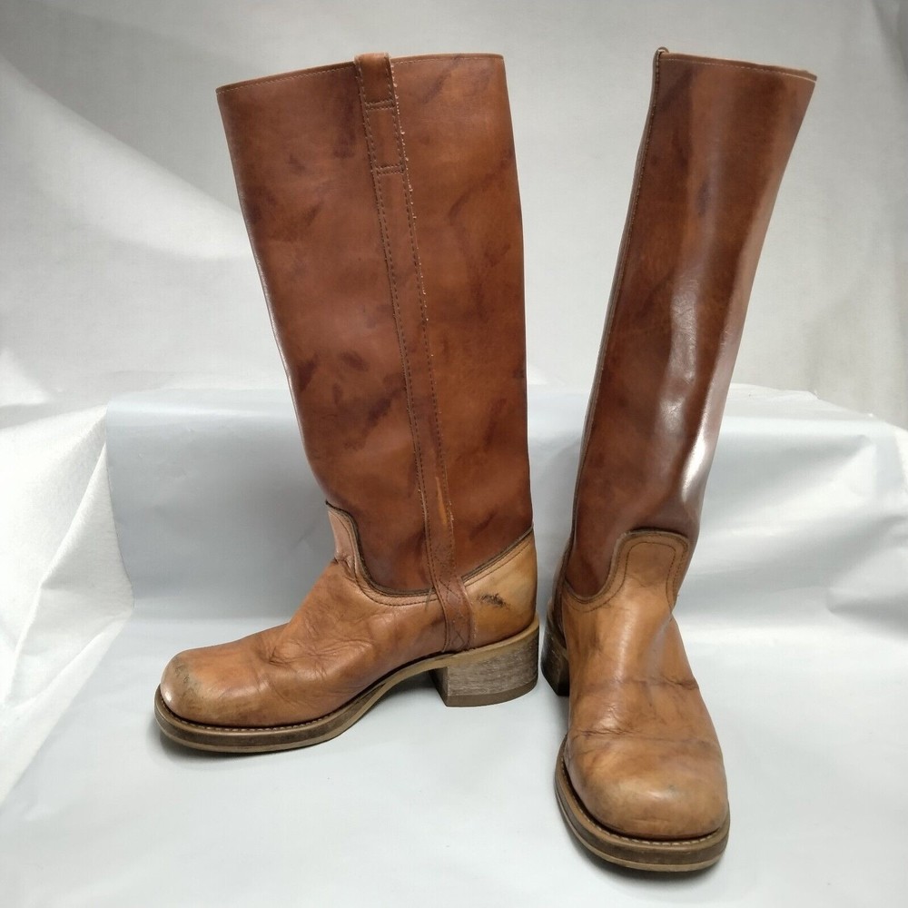Vintage 70’s Dingo Brown Western Cowboy Boots